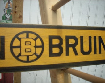 Cartel de los Boston Bruins, estilo shabby chic, de la Copa Stanley de Boston, estilo antiguo, desgastado y primitivo