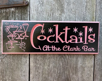 I cocktail MCM intagliati PERSONALIZZATI firmano cocktail anni '50. Bicchieri MCM
