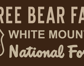 CUSTOM VERSION Routed / Carved Replica Pinkham Notch White Mountain National Forest  Trail Wooden Sign Mt Washington White Mountains NH