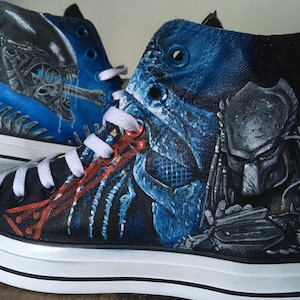 100% Hand Painted. Genuine Converse. Custom Art Shoes