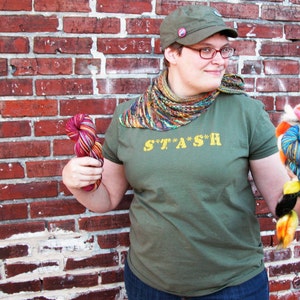 STASH Stash Knitting T-Shirt Sizes: Small S XXXL 3X Gift for Knitters image 1