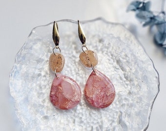 muse no.14 - rose drop dangles