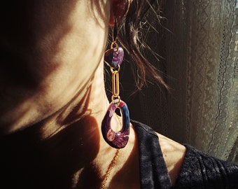 muse no.4 -- floral collage dangles