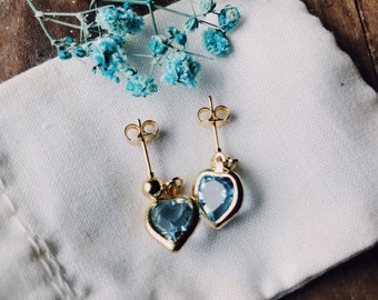 Blue Sweetheart earrings