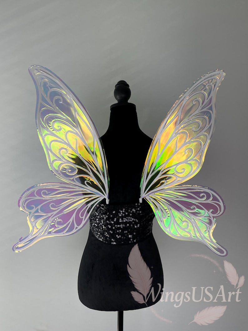 Enchanted Fairy Wings, Iridescent Butterfly Wings for Cosplay, Photo