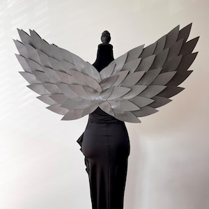 Black angel wings for adult, Cosplay costume, Photo Shoot accessorize, devil costume, raven wings, party wings, Halloween gothic wings