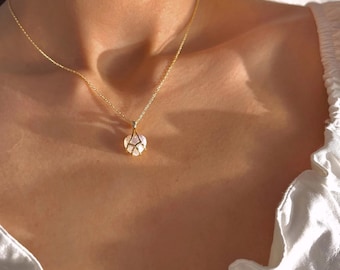 Edelstahl Diamant Herz Halskette, Prinzessin Halskette, funkelnder Schloss Anhänger, Geschenk für Sie, Geschenk für Freundin, Valentinstag
