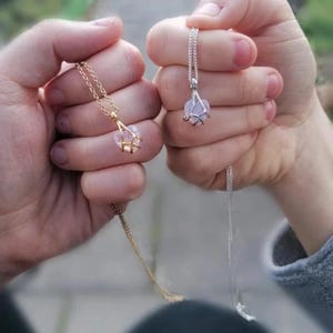 Edelstahl Diamant Schloss Herz Halskette, Prinzessin Halskette, niedlicher Herz Anhänger, Geschenk für Bff, Geschenk für Freundin, Valentinstag