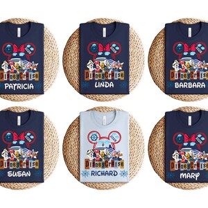 Personalized Disney Cruise 2025 Shirt, Custom Mickey & Friends Disney Cruise T-shirt, Disney Cruise Family Vacation 2025 Tee, Disney Cruise