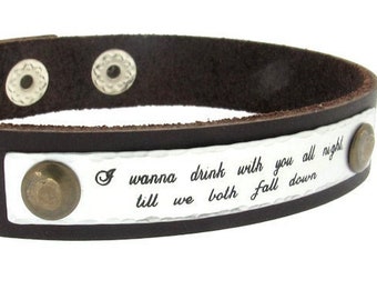 Inspirational Quote Bracelet Men Personalized Gift for Him, Meaningful Custom Leather Bracelet Mens Bracelet, Boyfriend Birthday Gift,