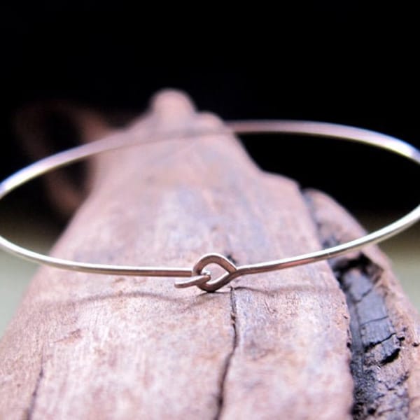 Thin Sterling Silver Bangle Bracelet, Lightweight bangle Skinny Bracelet, Simple Bangle Bracelet, Minimalist bracelet Thin Bracelets for her