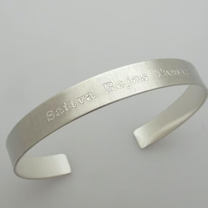 Pulseira de prata esterlina fosca, pulseira personalizada, pulseira para homens, unissex, gravada, presente de aniversário masculino, presentes para namorado