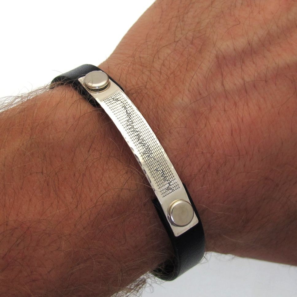 Custom Heartbeat Bracelet Personalized Mens Gift For Him Jewelry Gift Idea Unique Gift, Boyfriend
