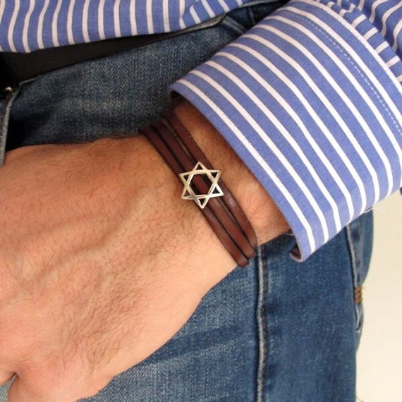 Star of David bracelet, waterproof bracelet, stainless steel silver Da –  Shani & Adi Jewelry