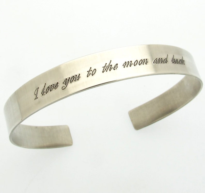 Mens Personalized Cuff Bracelet Custom Sterling Silver Cuff Anniversary Gift For Men Groomsmen Gift Mens Bracelet Mens Gift Boyfriend Gift
