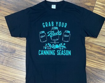 Grab Your Balls Canning T-Shirt, black