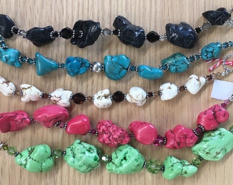 Penelope Bracelet - Howlite Nuggets