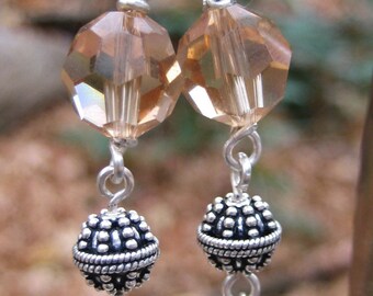 Anastasia - Swarovski Crystal and Pearl, Bali Silver