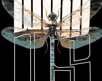 Dragonfly PNG Sublimation Design, They Are Always With Us, Memorial Dragonfly Shirt Design, Celestial Insects PNG, Digital Download, Quote