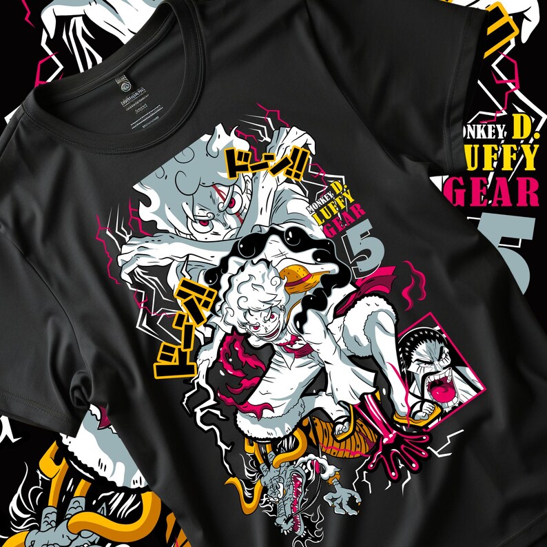 One Piece Anime PNG Clipart Bundle – Luffy Gear 5 Fan Art (digital ...