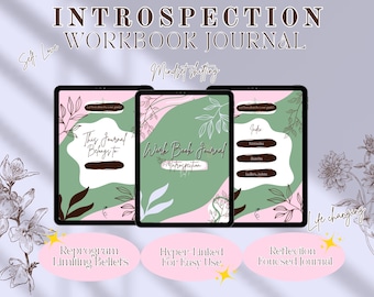 Self-Discovery Journal PDF | Digital Workbook with Prompts | Explore Thoughts, Emotions & Habits for Mental Clarity and Growth