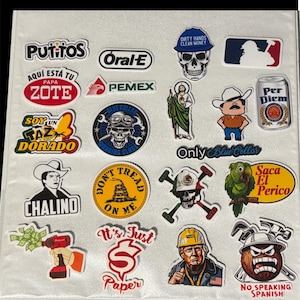 Paquete de pegatinas para casco de seguridad