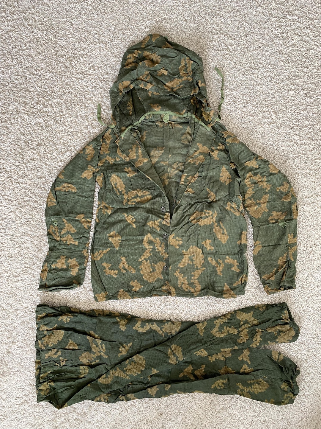 Soviet Camo Suit KZS Size 2. Sniper Tactical Jumpsuit Berezka