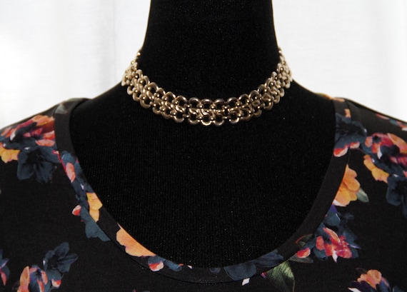 Vintage MONET Heavy Metal Chainlink Choker