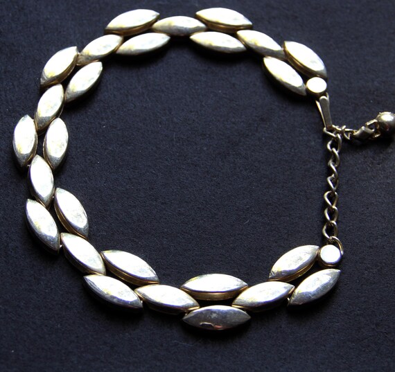 Vintage MidCentury 3D Chainlink Choker - image 4