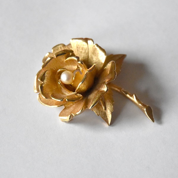 Vintage Marcel Boucher Rose Brooch