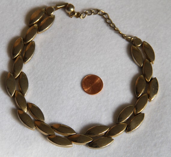 Vintage MidCentury 3D Chainlink Choker - image 8