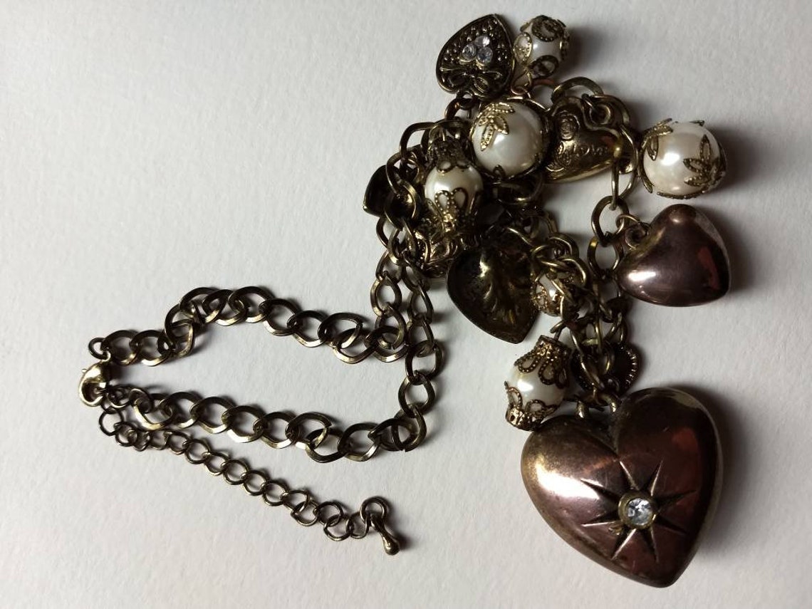 Vintage Charm Necklace Etsy