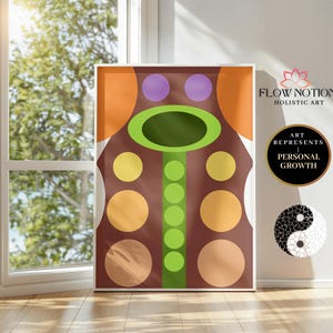 Flow State Wall Art - Stampa geometrica astratta per concentrazione e allineamento quotidiani / Design ispirato all'energia, stampa artistica esclusiva, nuovo stile 2025