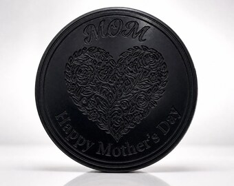 Regalo para el Día de la Madre: Disco de hockey / Disco de hockey grabado con láser para mamá / Regalo para mamá aficionada al hockey / Regalo único para mamá / Regalo para mamá deportista