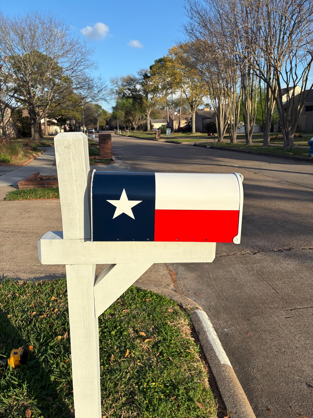 Hand-painted Texas Flag Metal Mailbox Patriotic Home Decor - Etsy