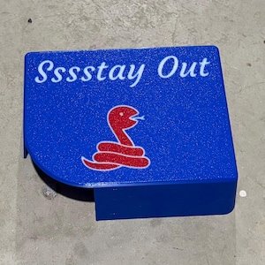 Sssstay Out Snake Hide | Custom Left or Right Opening | Red, White & Blue