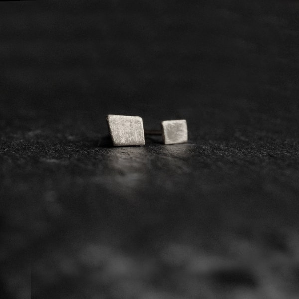 Magda Earrings // small odd shape earrings // triangle or square