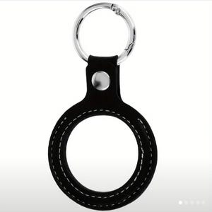 Faux Leather Recovery Coin Holder Keychain: AA NA Medallion Key Ring