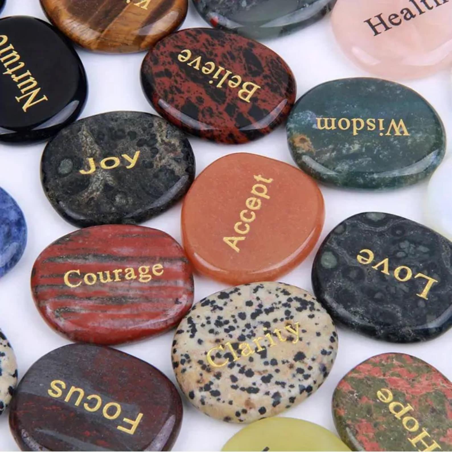 Engraved Inspirational Stones: Mindfulness & Positivity Rocks - Etsy