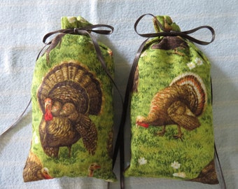 Thanksgiving/Autumn 5"X2" Sachet-'Thanksgiving' Fragrance-Botanical Hand Blended-071-4!