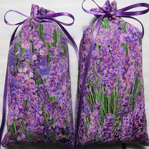 Lavender Garden 4&quot;X2&quot; Sachet-&#39;Lavender Breeze&#39; Fragrance-Field of Lavender Sachet-Cotton Hand Blended Botanical Sachet-028-5!