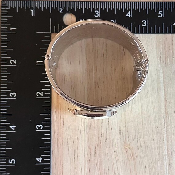 Stunning Enamel and Silver tone Statement Necklac… - image 4