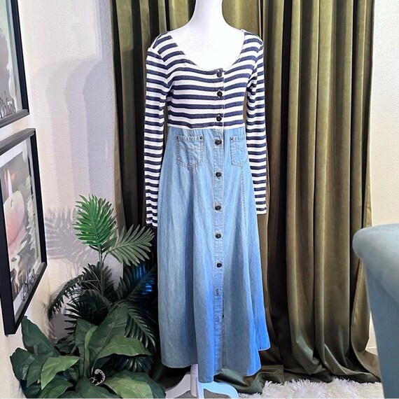 Democracy Grown in America Demin Maxi Dress