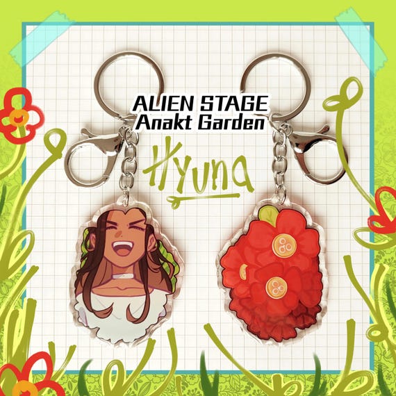 Anime Acryl Schlüsselanhänger Set - 6-teiliges Luka Mizi Ivan Till Figuren Set