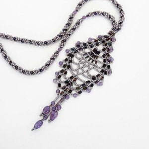 SALE Romantic Jewelry, Amethyst Beads and Purple Seed Beads Create a Necklace for Special Occasions. Feel and Look Sensational.