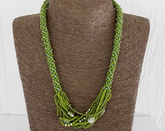 Start with a Green Bohemian Styled Necklace to Create Your Own Look. Anything Goes