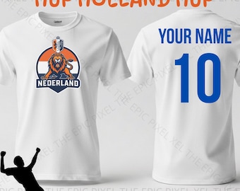 Personalized Netherlands Orange Football Shirt , Custom Holland Soccer Tee, Team Netherlands Supporter T-Shirt, World Cup 2026 Dutch Fan Gift