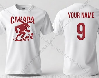 Personalized Canada Football Shirt, Custom Moose Soccer Tee, Les Rouges Supporter T-Shirt, World Cup 2026 Canadian Fan Gift