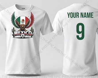 Personalized Mexico World Cup 2026 Shirt, Mexico soccer Tee, , FIFA 2026 Fan Mexico T-Shirt, Custom shirt,mexico soccer golden eagle shirt,