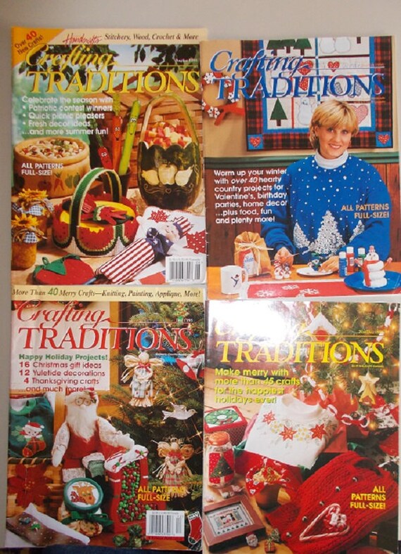 Lot Of Vintage Crafting Traditions Magazines 4 Etsy
